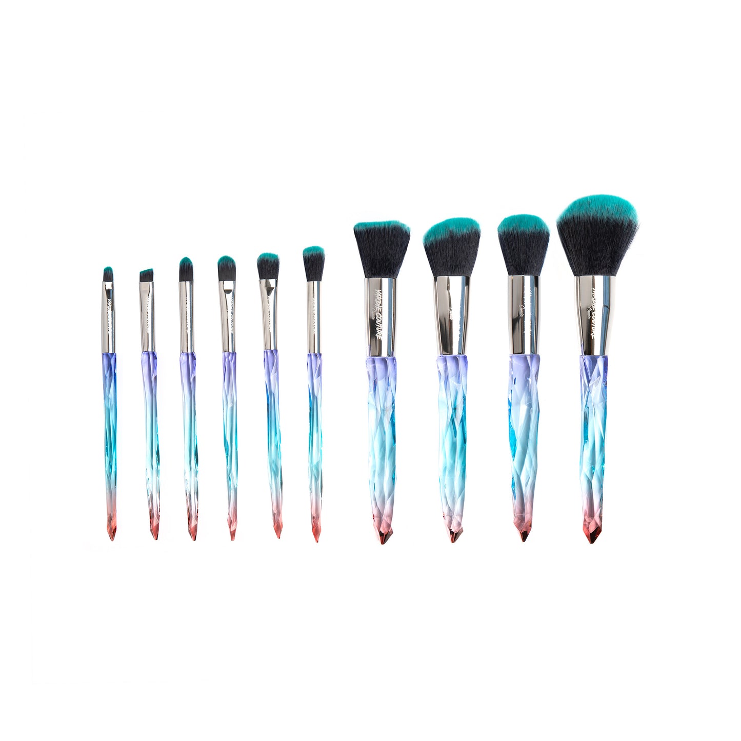 Fluidity 10 Piece Brush Set & Holographic Bag